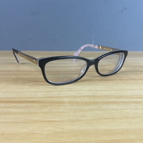 Kate Spade JESSALYN UYY Women's Black Gold Eyeglasses 52-15 140 Frames Only - Picture 1 of 7